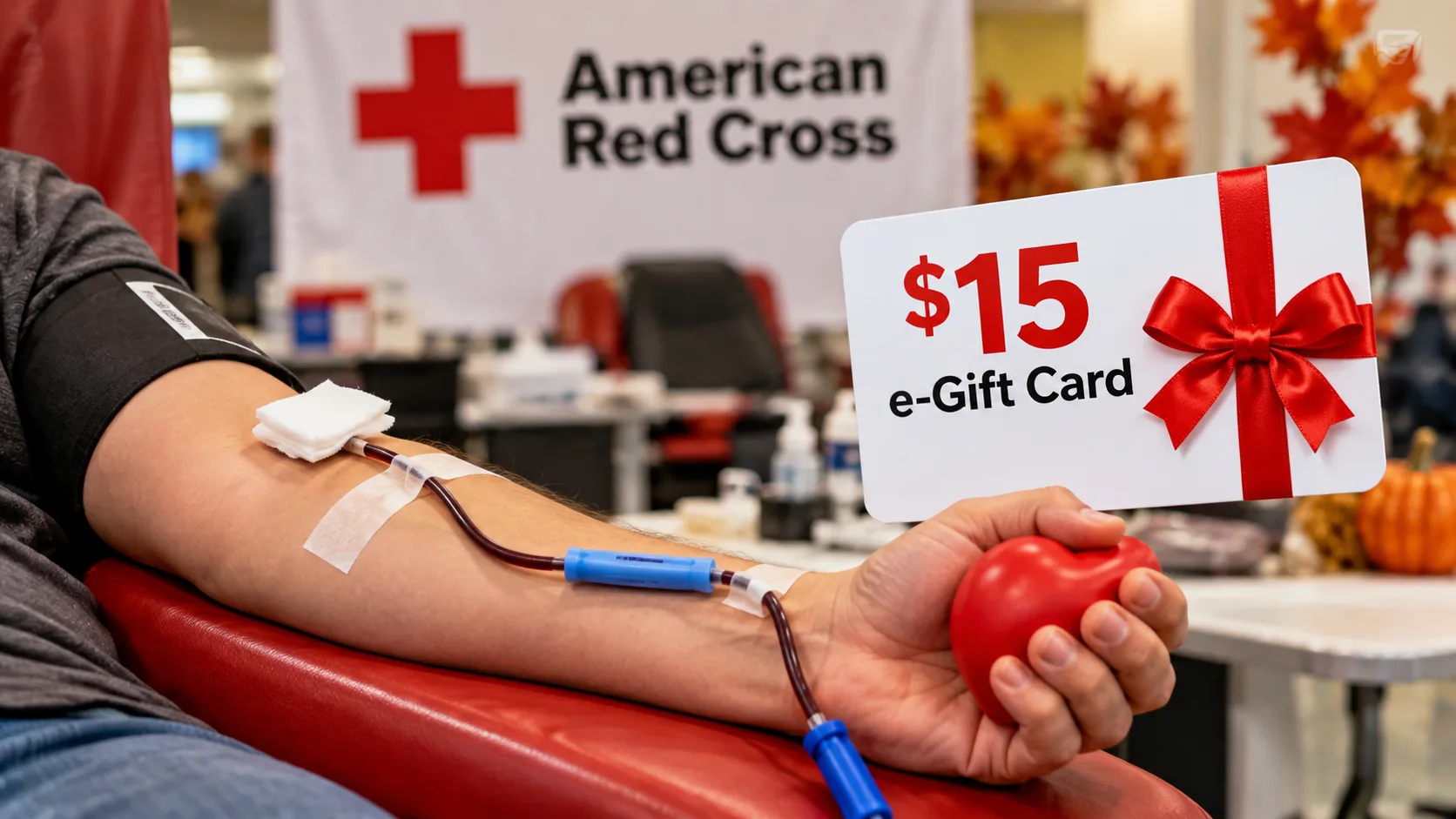 Blood Donation with 15 Gift Card Red Cross Blood Donation Rewards & Freebies