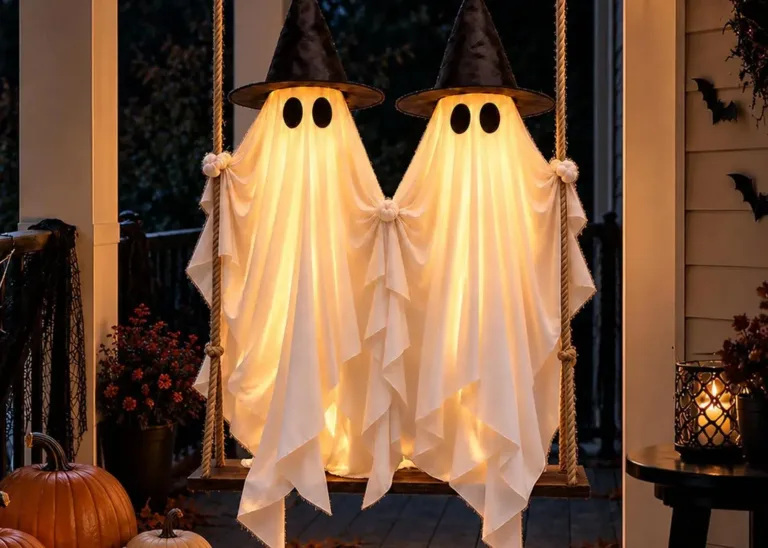 Halloween Swinging Ghost Outdoor Decor e1793109402314 Halloween Swinging Ghost Outdoor Decor e1793109402314