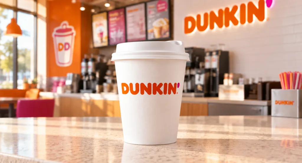 dunkin' coffee cup