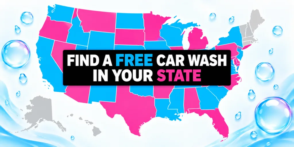 find a free car wash in your state