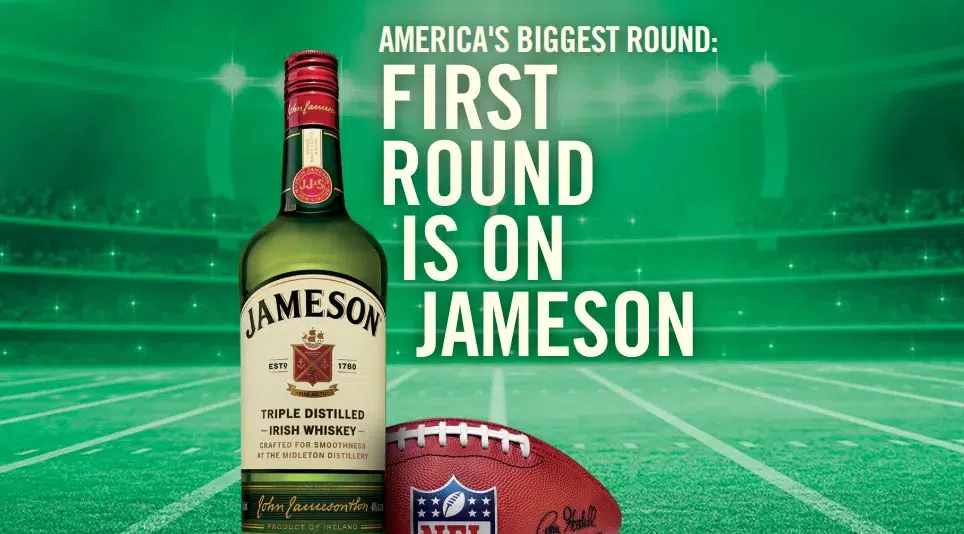 free jameson irish whiskey drink