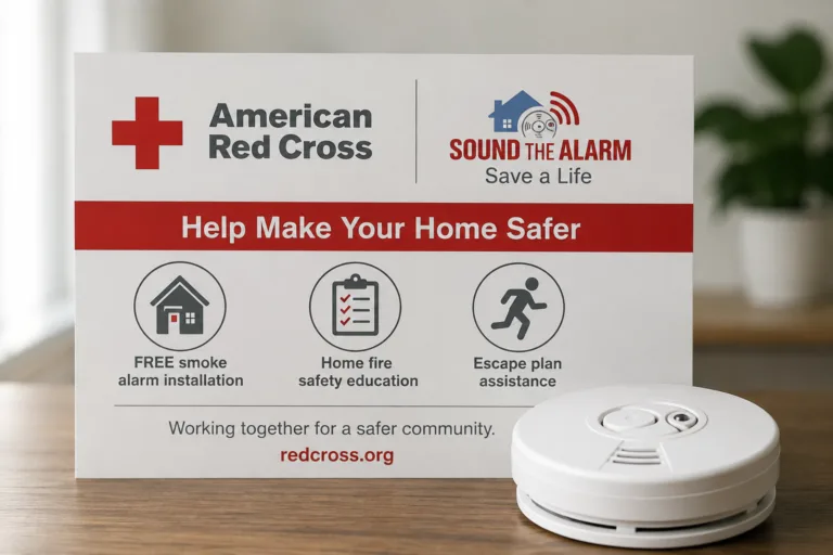 red cross smoke detector program
