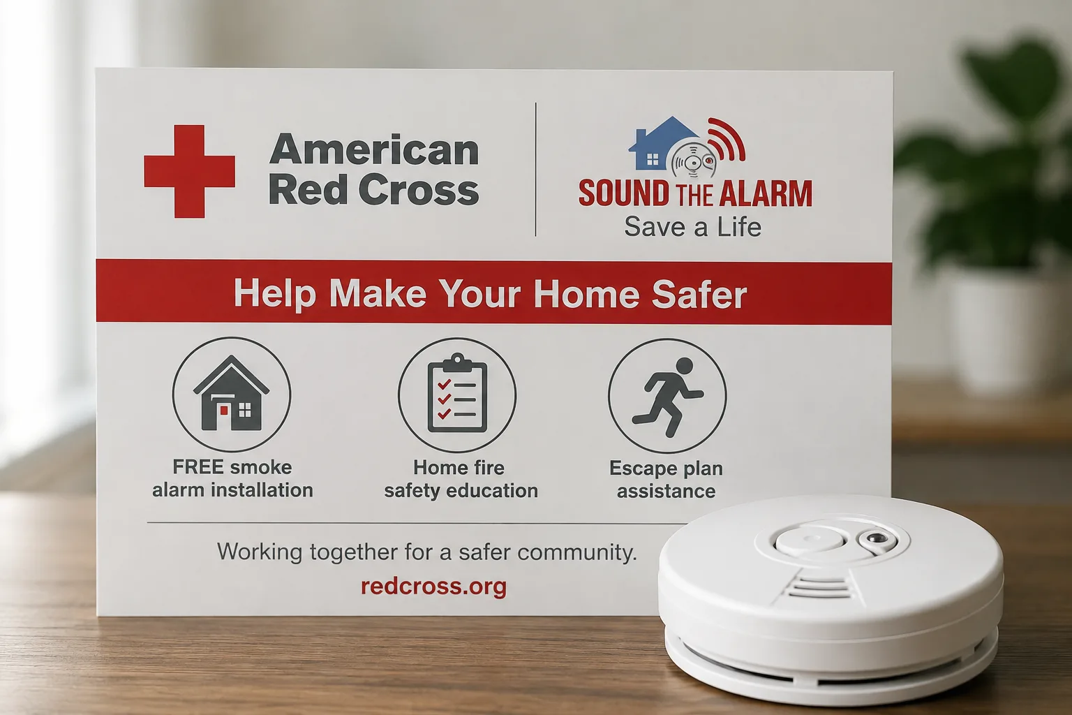red cross smoke detector program
