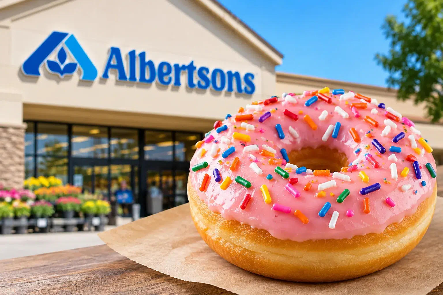sprinkled donut at albertsons sprinkled donut at albertsons