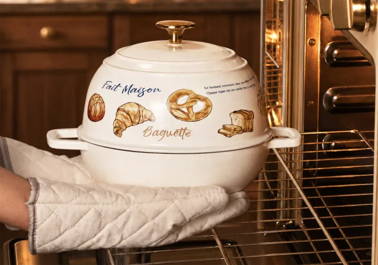 CAROTE 2.11 QT Cast Iron Bread Oven with Lid CAROTE 2.11 QT Cast Iron Bread Oven with Lid