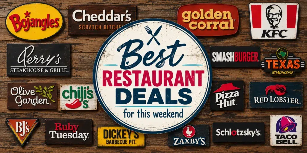 best restaurant deals for this weekend
