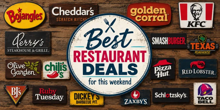 best restaurant deals for this weekend