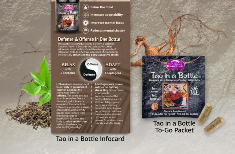 free dragon herbs tao in a bottle to go packet sample