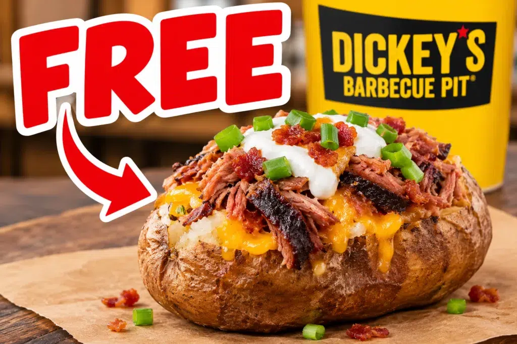 free loaded bbq baked potato