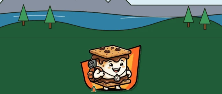 free s'mores outdoor sticker