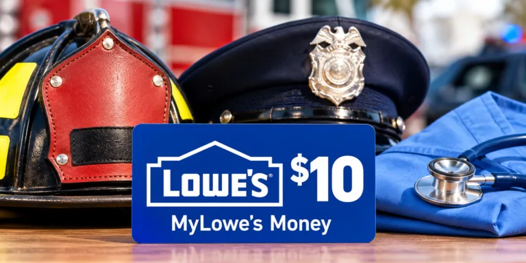 lowe’s gift card with first responder gear