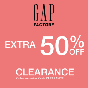 Gap factory coupon clearance